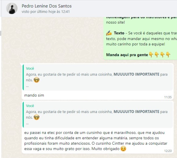 Aluno Pedro Lenine dos Santos_Turma Pitágoras Online