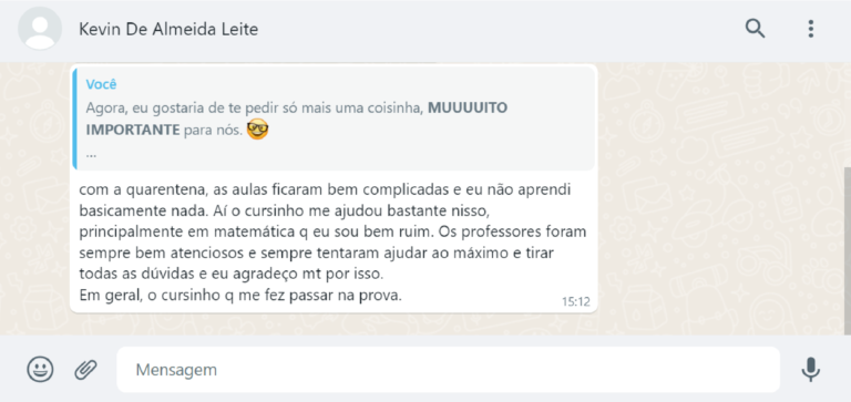 KEVIN DE ALMEIDA LEITE