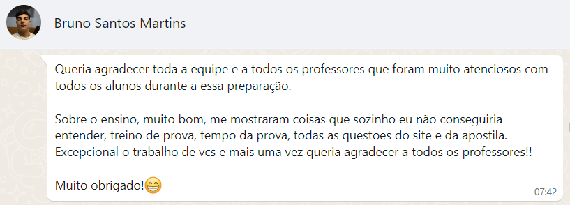 Aluno Bruno Santos Martins